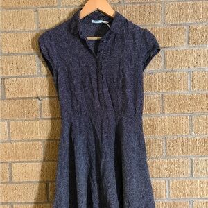 Kimchi Blue Black Collared Mini Dress